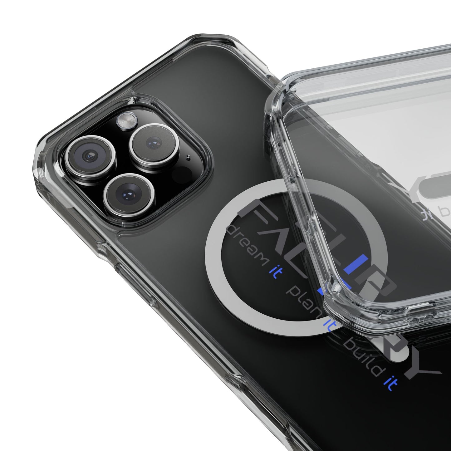 Magnetic Clear Impact Case - Dream It, Plan It, Build It