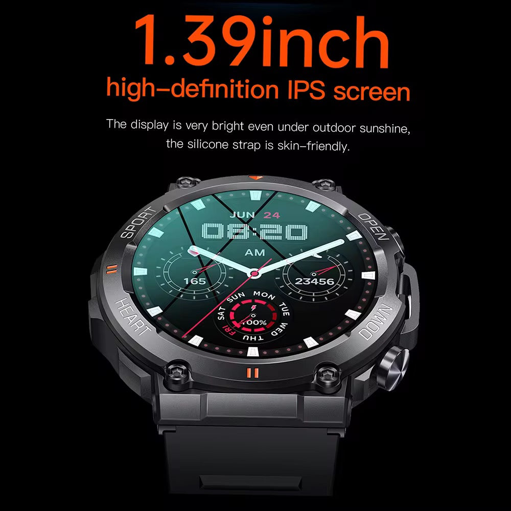 Sports Smartwatch – Waterproof, Heart Rate, Sleep Monitor