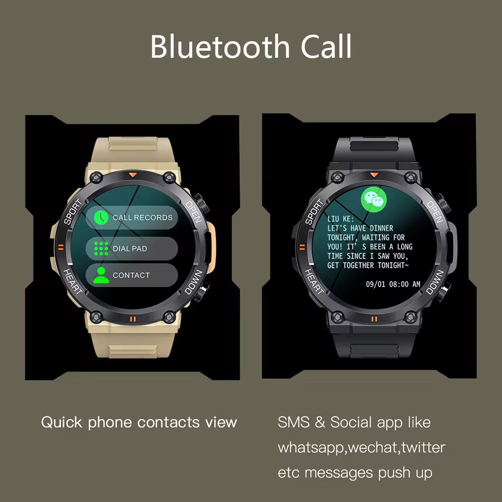Sports Smartwatch – Waterproof, Heart Rate, Sleep Monitor