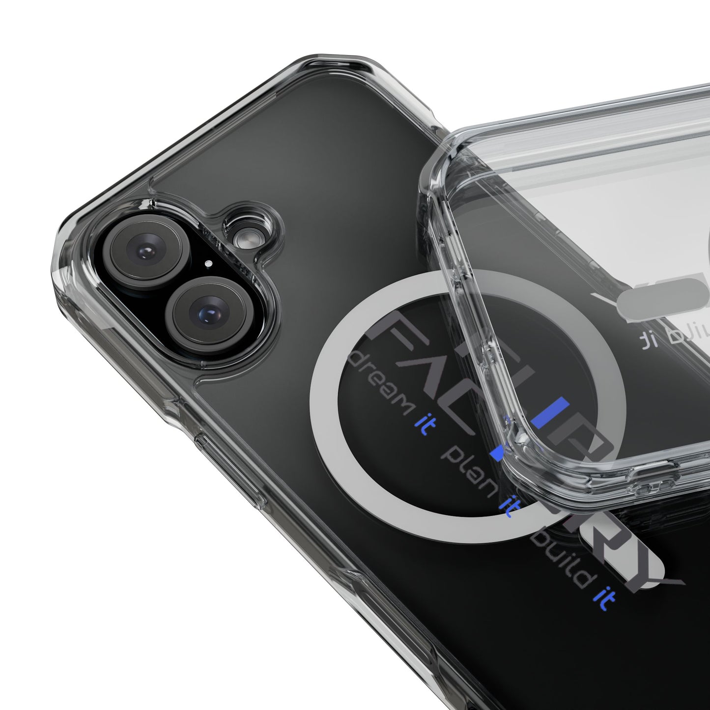 Magnetic Clear Impact Case - Dream It, Plan It, Build It