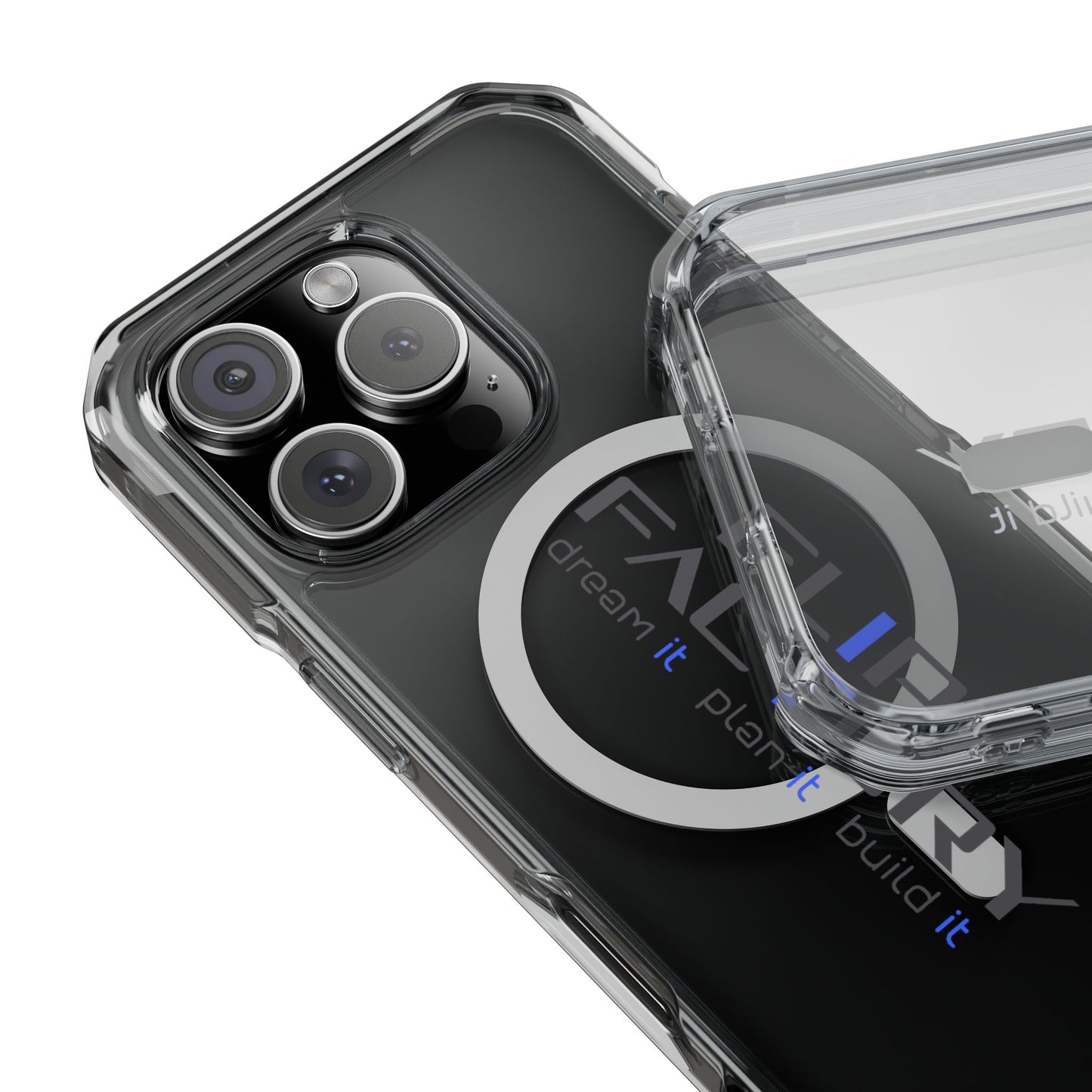 Magnetic Clear Impact Case - Dream It, Plan It, Build It