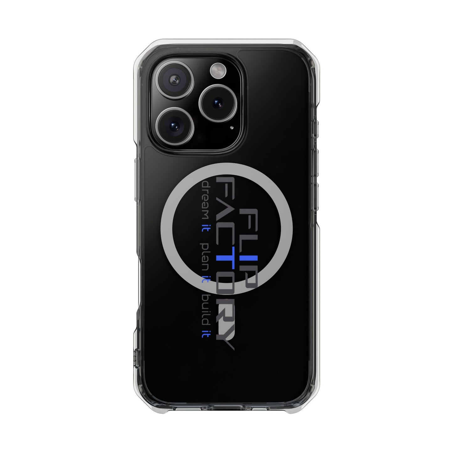 Magnetic Clear Impact Case - Dream It, Plan It, Build It