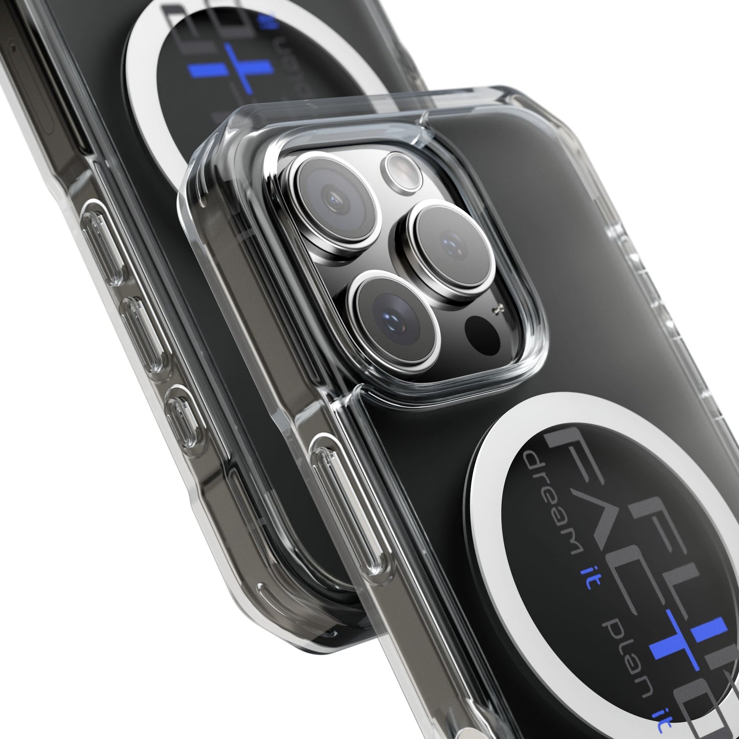 Magnetic Clear Impact Case - Dream It, Plan It, Build It