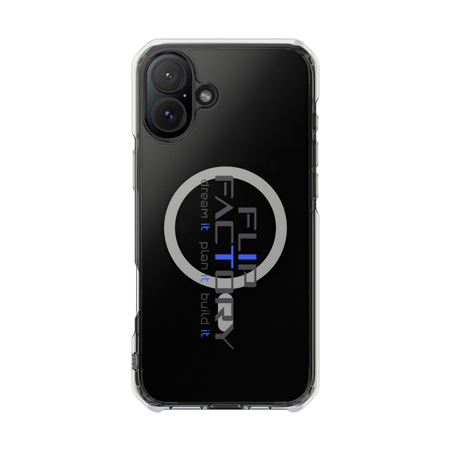 Magnetic Clear Impact Case - Dream It, Plan It, Build It