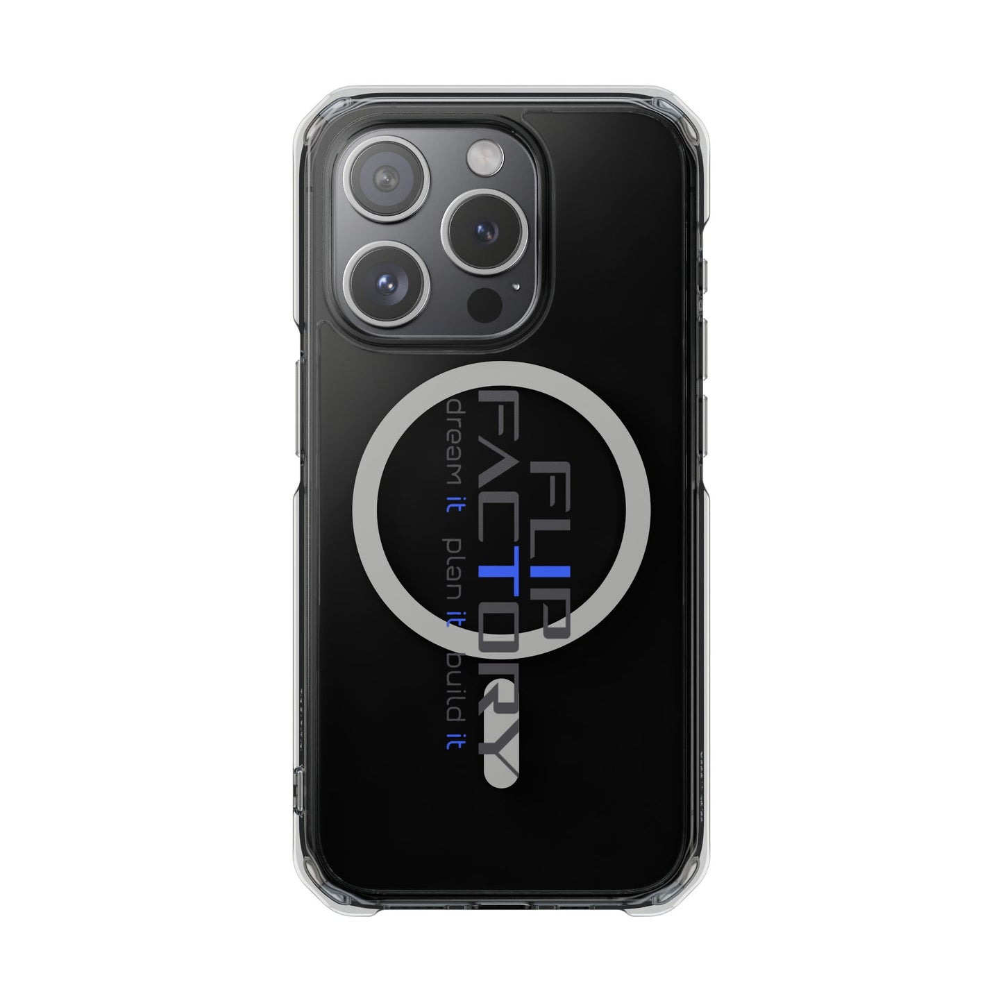 Magnetic Clear Impact Case - Dream It, Plan It, Build It