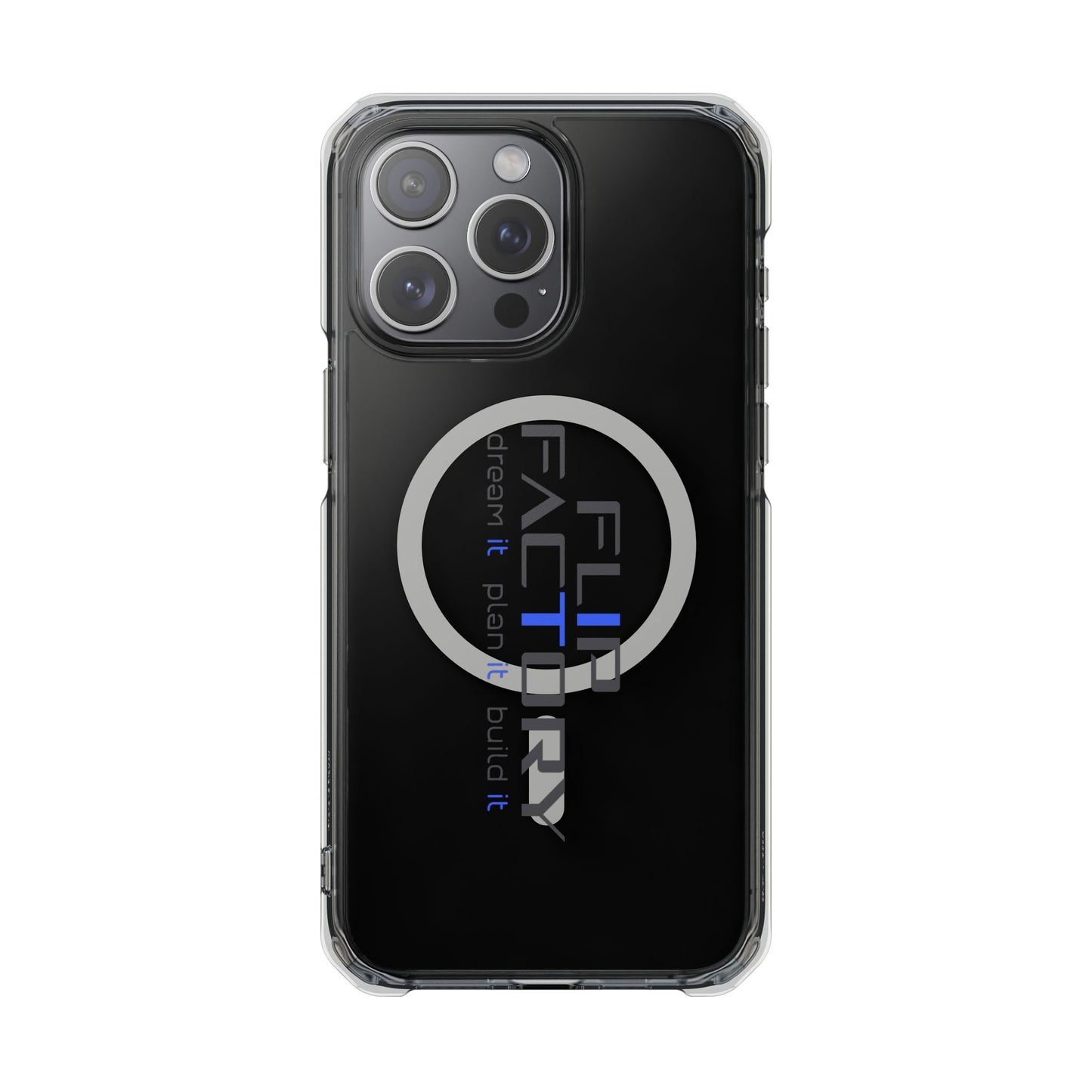 Magnetic Clear Impact Case - Dream It, Plan It, Build It