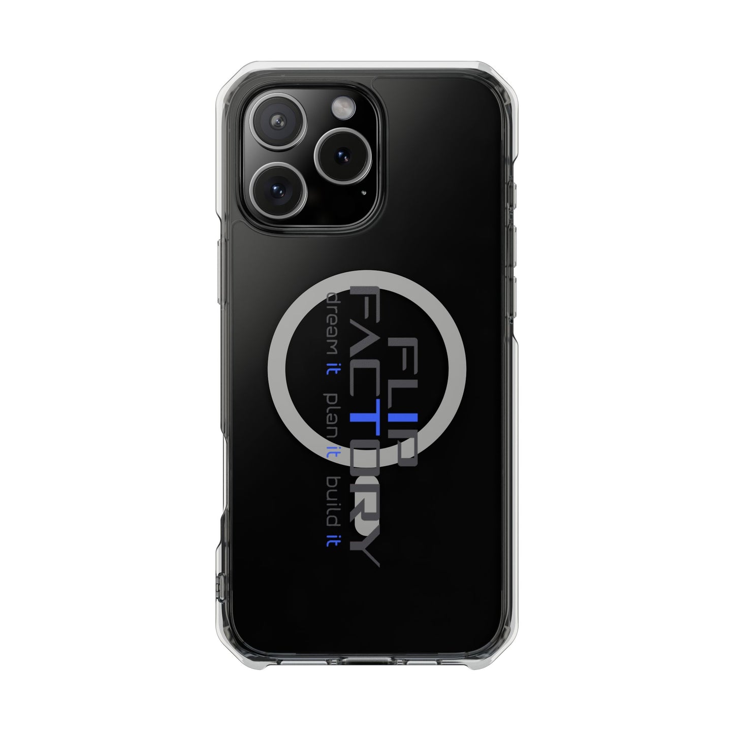 Magnetic Clear Impact Case - Dream It, Plan It, Build It