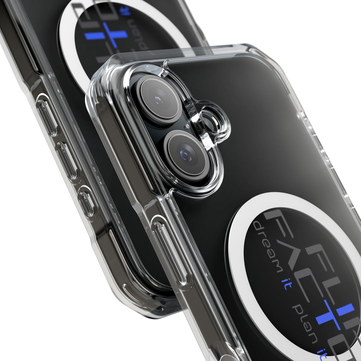 Magnetic Clear Impact Case - Dream It, Plan It, Build It