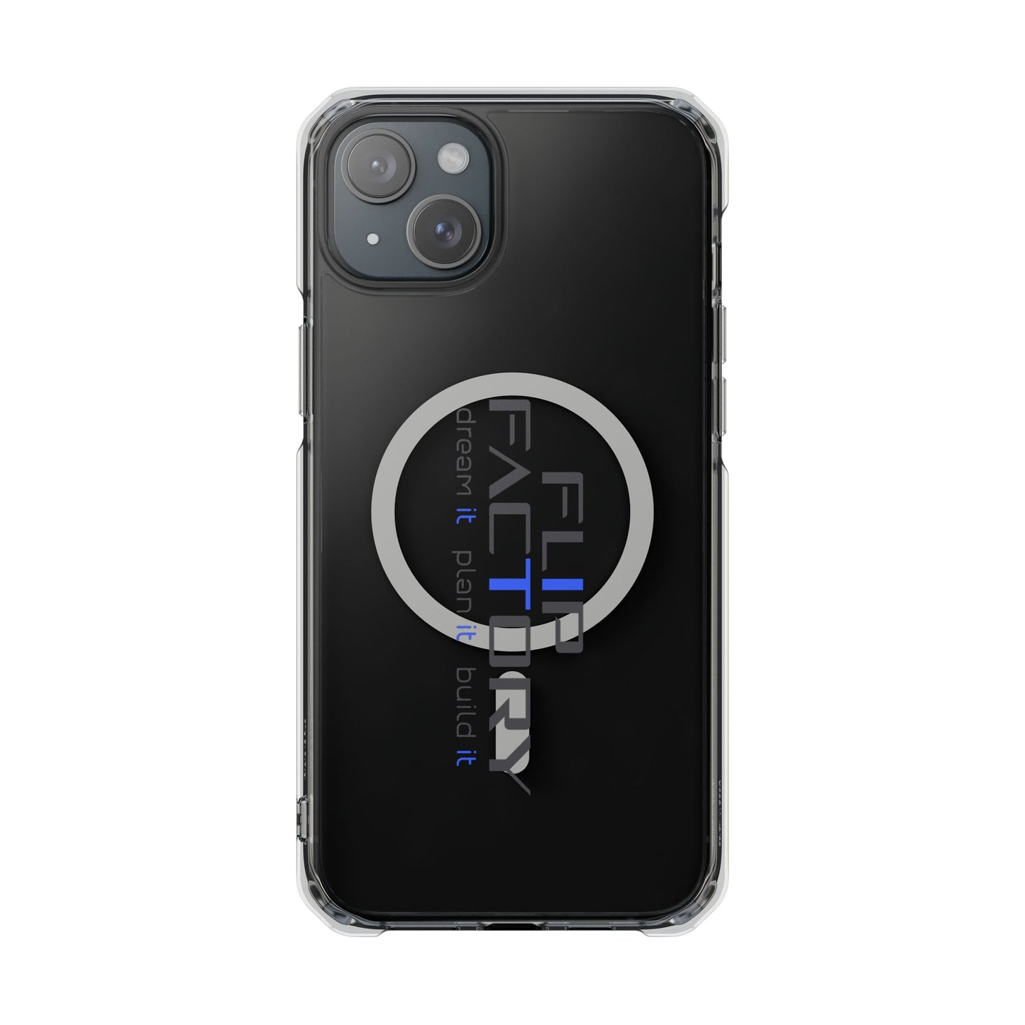 Magnetic Clear Impact Case - Dream It, Plan It, Build It