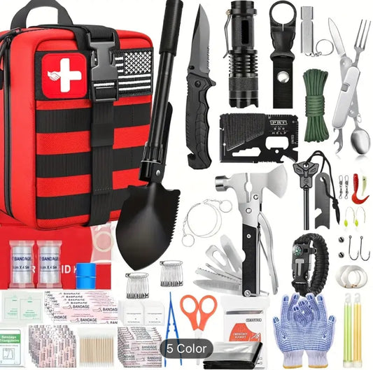282pcs Survival Kit And First Aid Kit