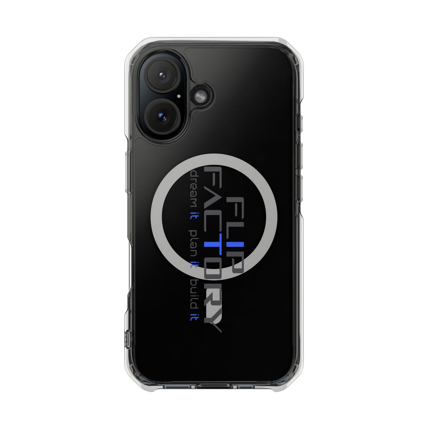 Magnetic Clear Impact Case - Dream It, Plan It, Build It