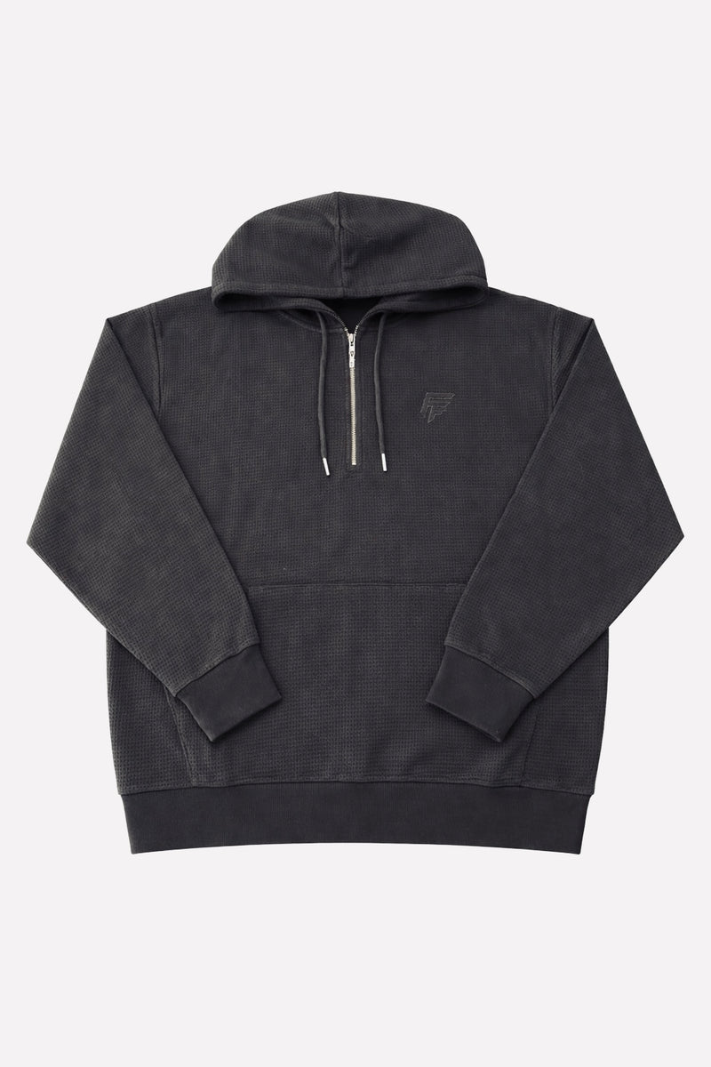 Black Quarter-zip Hoodie